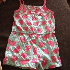 Girls Watermelon Romper 3T